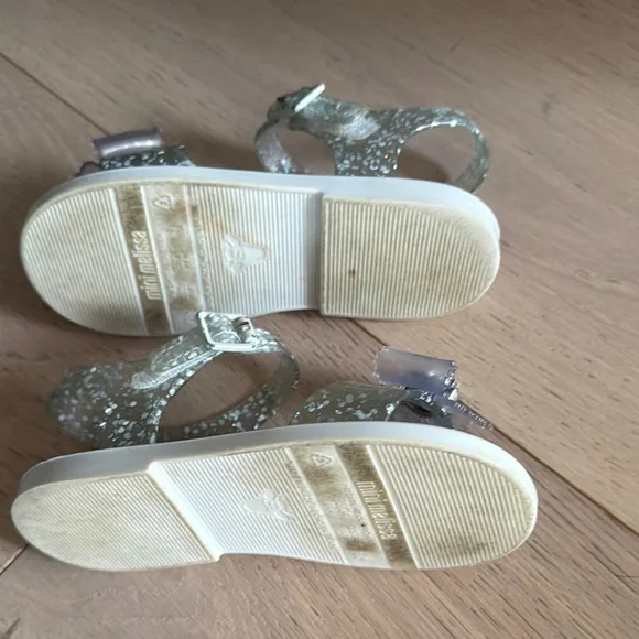 Mini Melissa Sparkly Frozen Sandals - Picture 4 of 4